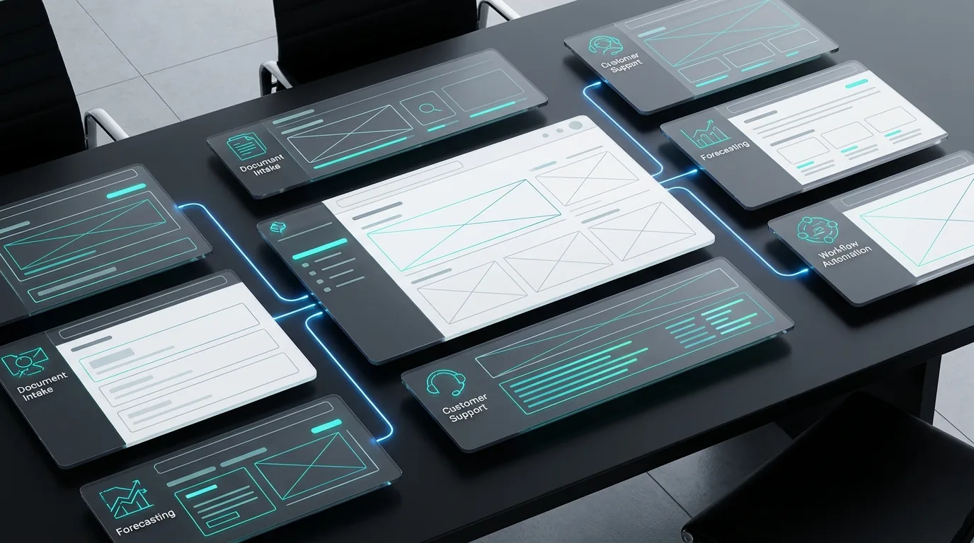 AI automation interface panels