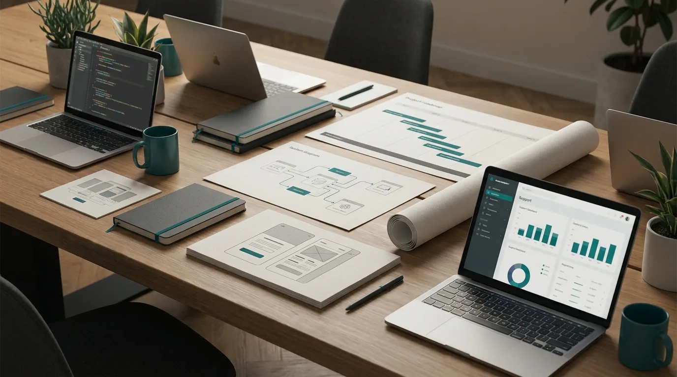 Product strategy, engineering and support planning workspace